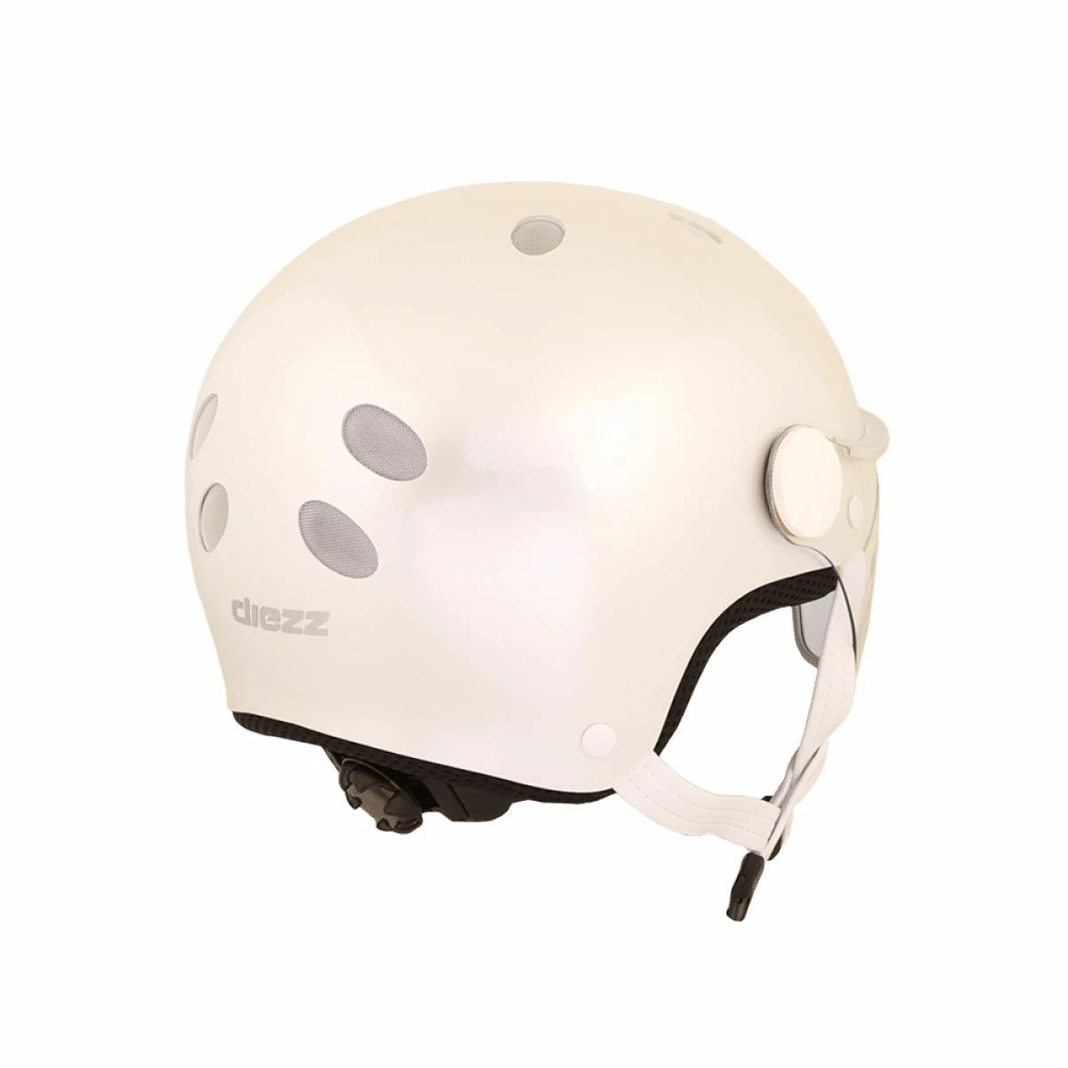 Diezz Casque City Color Visière Blanc – Image 6