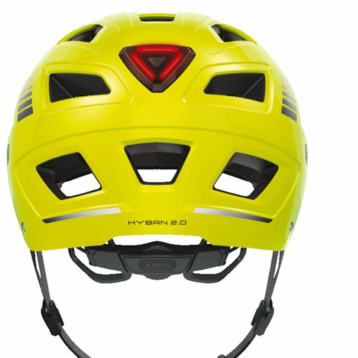 ABUS Casque Hyban 2.0 Jaune Fluo – Image 2
